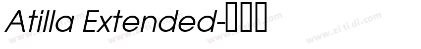 Atilla Extended字体转换
